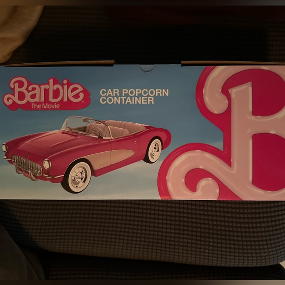 Amc Barbie: The Movie Collectible Pink Corvette Convertible Popcorn Container - Picture 12 of 13